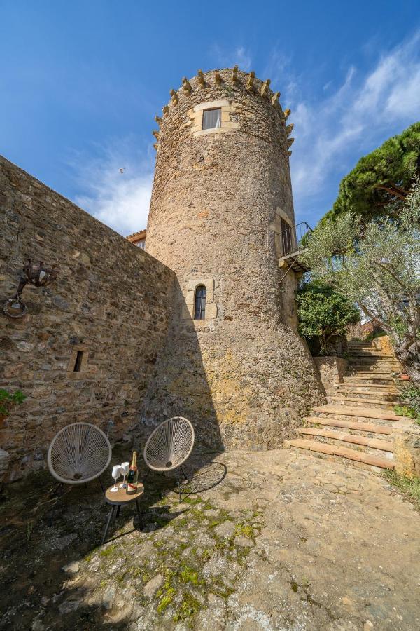 Castillo Can Xirau, Propiedad Exclusiva Con Piscina & Aircon Villa Santa Susanna Bagian luar foto