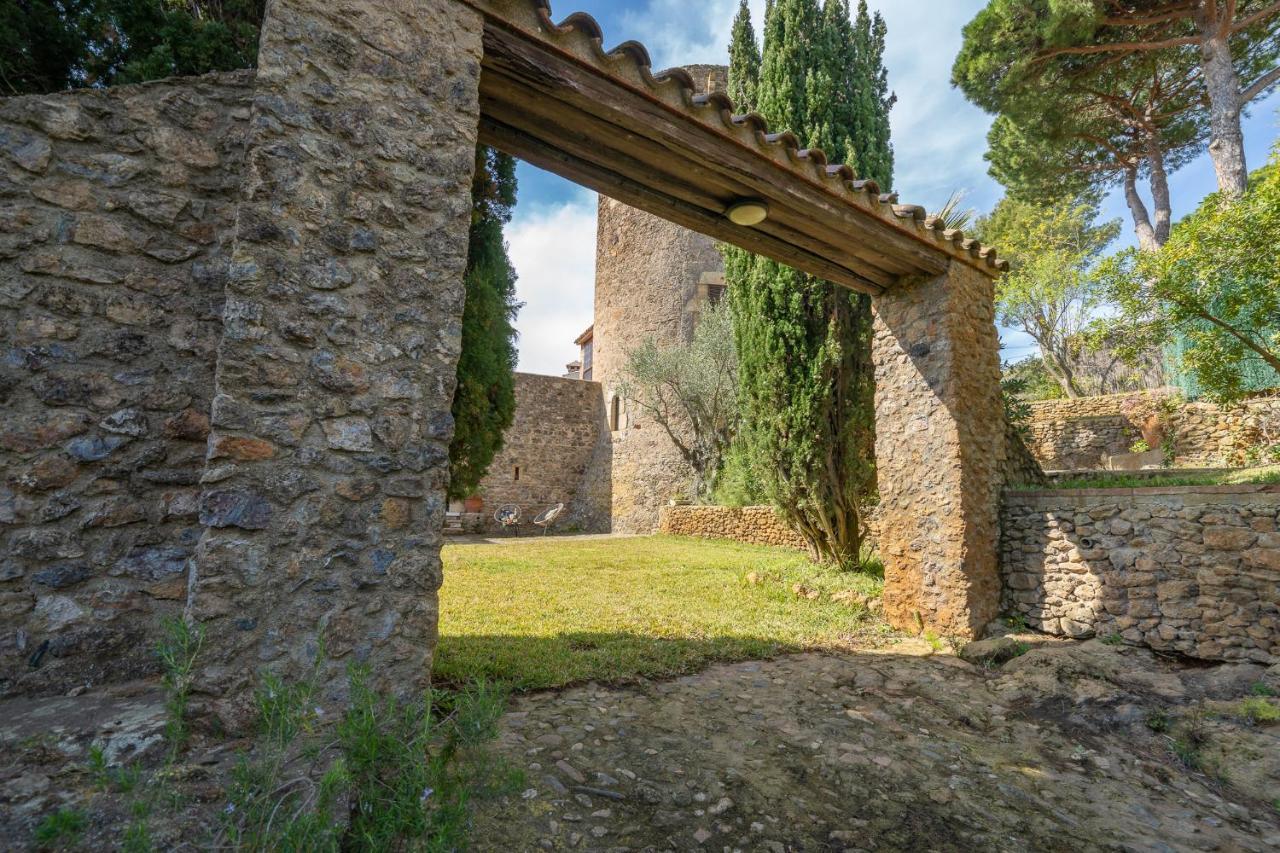 Castillo Can Xirau, Propiedad Exclusiva Con Piscina & Aircon Villa Santa Susanna Bagian luar foto